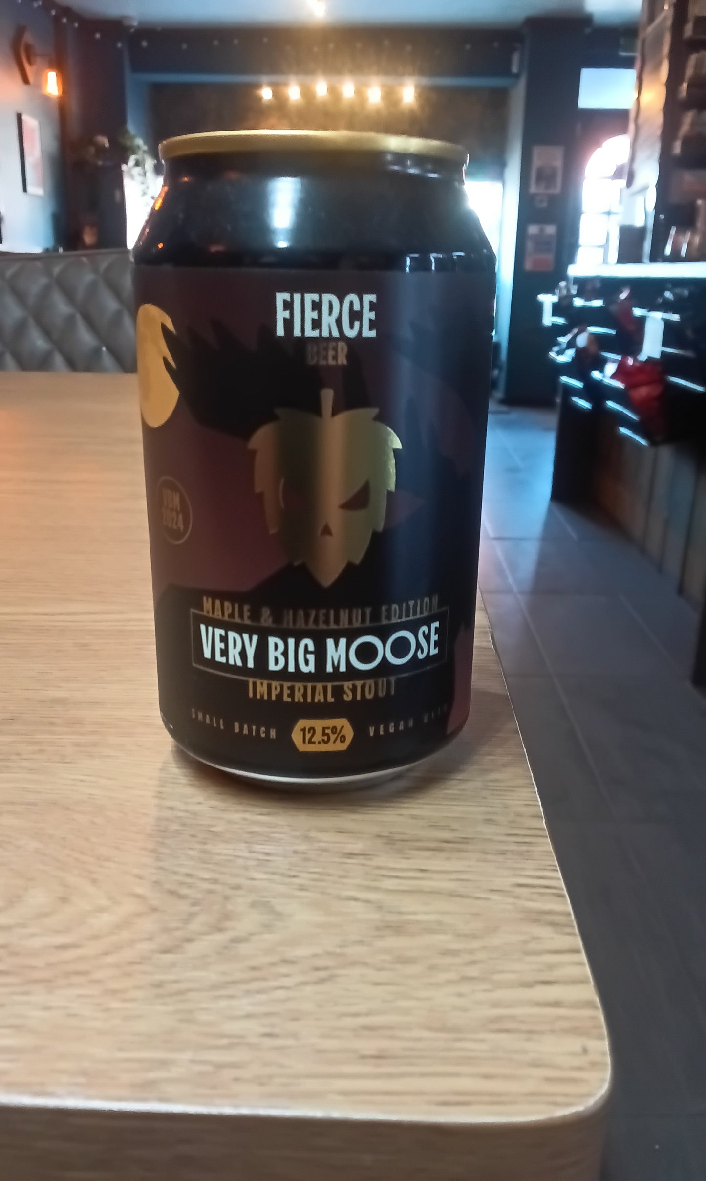 Fierce Maple And Hazelnut Very Big Moose 12.5% 330ml Can