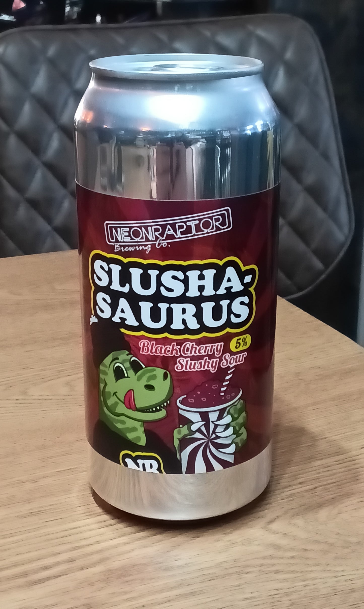Neon Raptor Black Cherry Slusha-saurus 5.0% 440ml Can