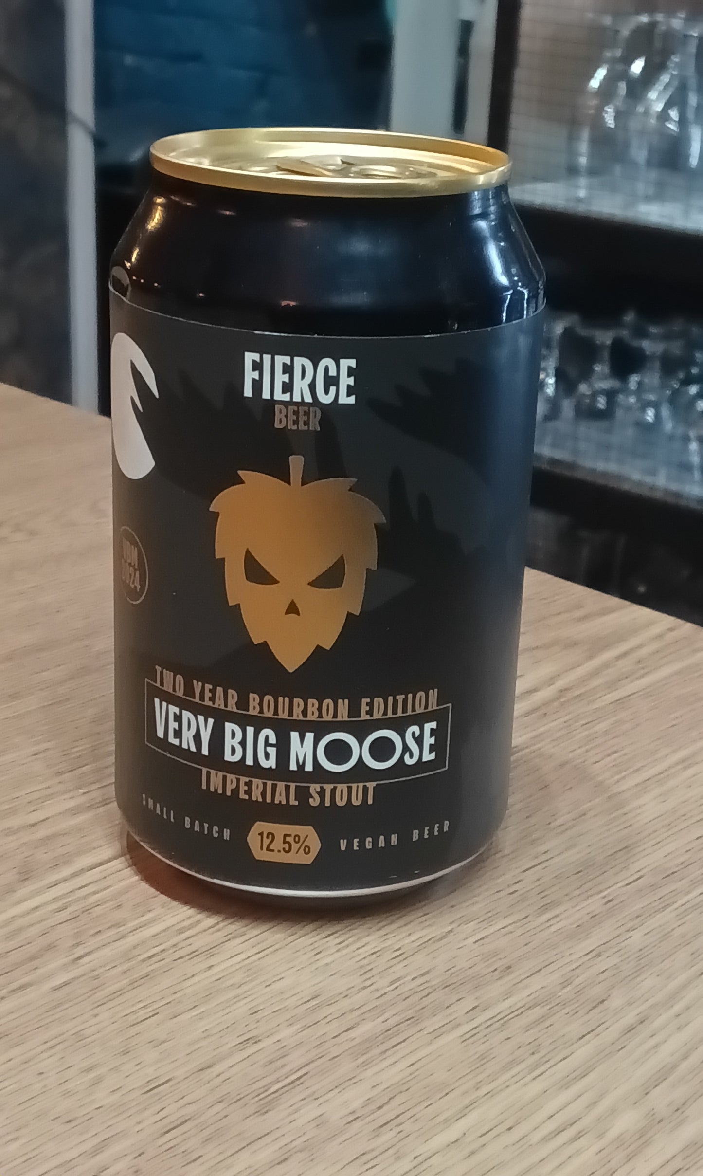 Fierce Two Year Bourbon Very Big Moose 12.5% 330ml Can