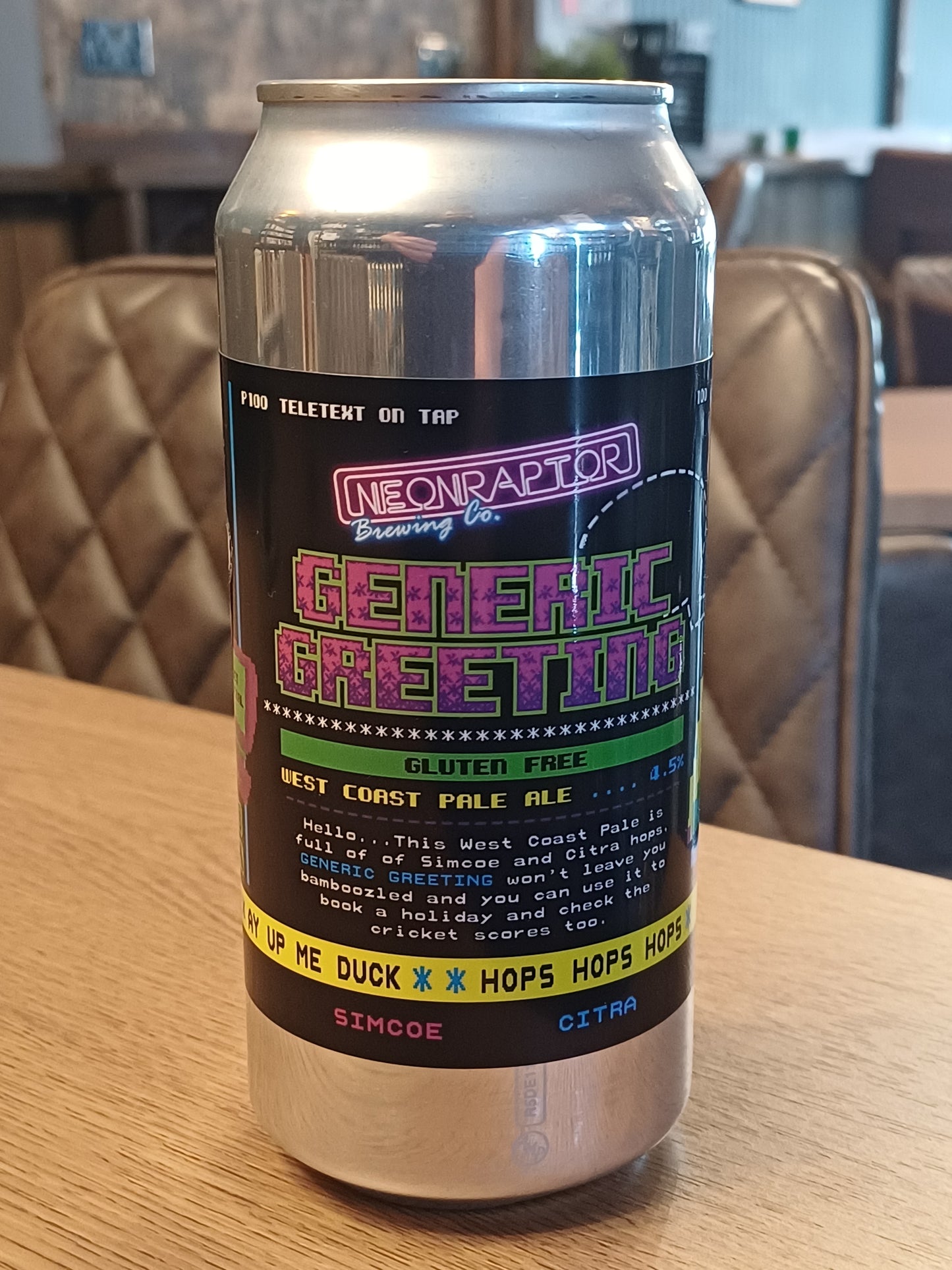 Neon Raptor Generic Greeting 4.5% 440ml Can