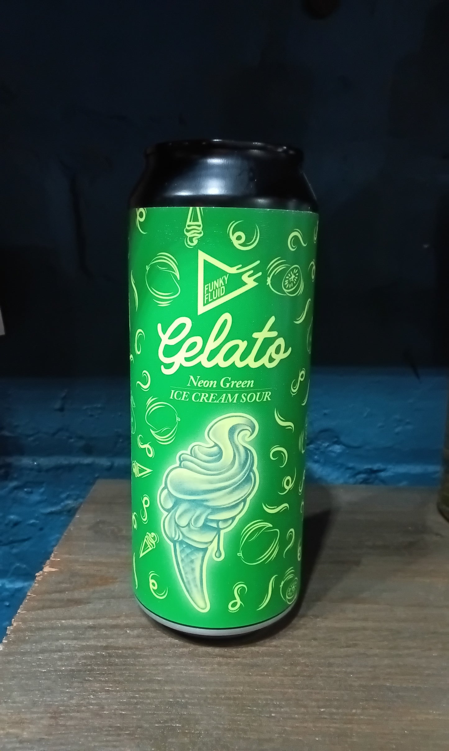 Funky Fluid Gelato Neon Green 5.5% 500ml Can