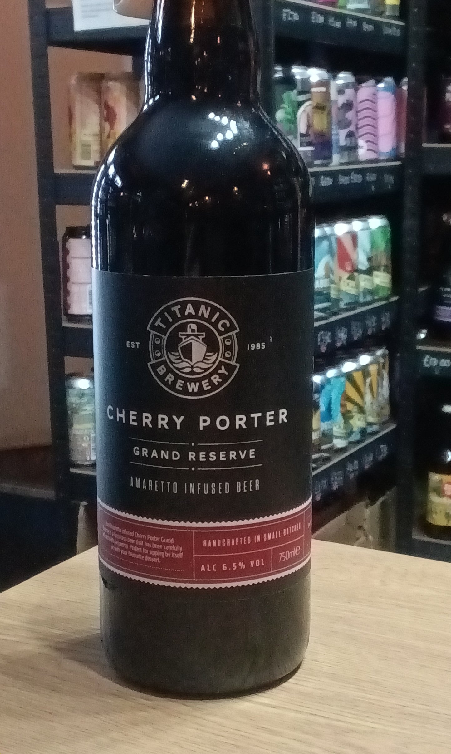Titanic Cherry Grand Reserve 6.5% Amaretto Infused 750ml Btl