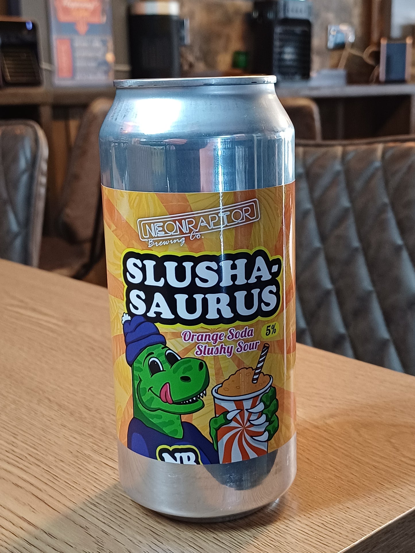 Neon Raptor Orange Slushasaurus 440ml Can