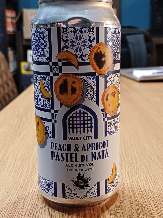Vault City Peach And Apricot Pastel De Nata 4.8% 440ml