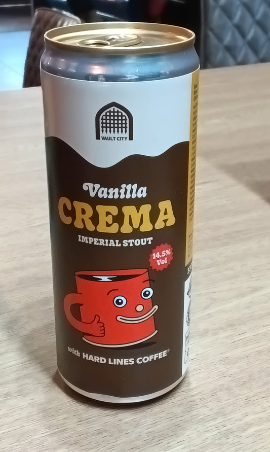 Vault City Vanilla Crema 14.5% 330ml Can