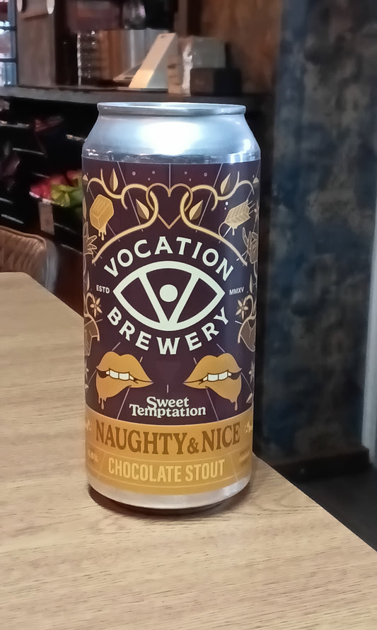 Vocation Brewery Sweet Temptation Naughty And Nice Chocolate Stout 6.6% 440ml Can